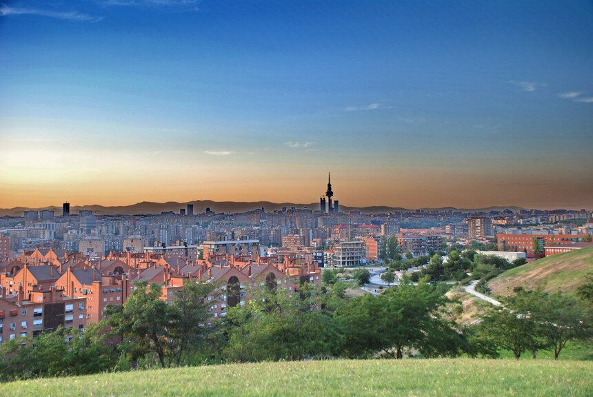 sunset madrid 
