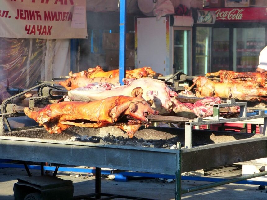 balkan food roasted meat 